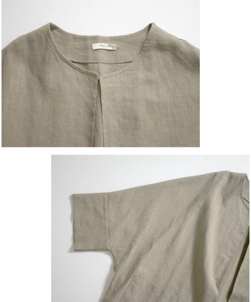 「Ehre style」 ノーカラージャケット FREE ベージュ レディース_画像8