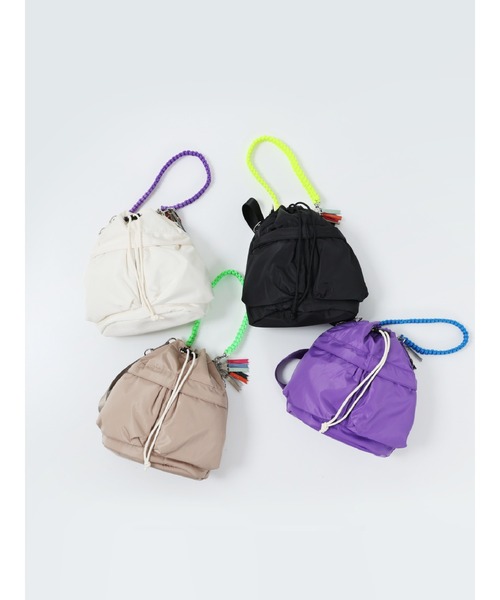 cheek トートバッグ 「cheek」kinchaku code 2 way tote レディース