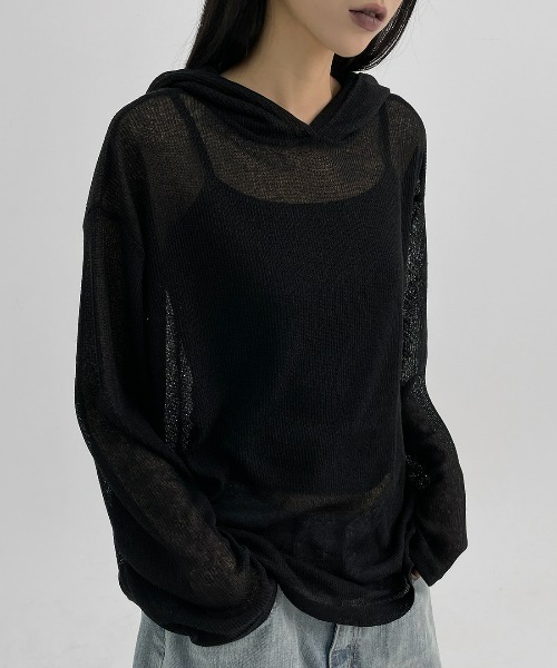 「BLACKUP」 プルオーバーパーカー FREE ブラウン レディース_画像9