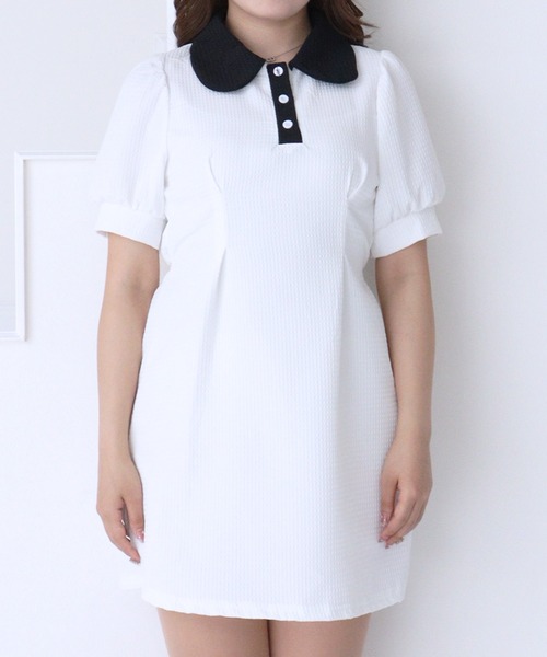 「titty&Co. PETIT」 半袖ワンピース FREE ブラック レディース_画像2