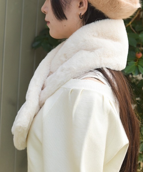 axes femme（アクシーズ ファム） マフラー ストール ランダムパール