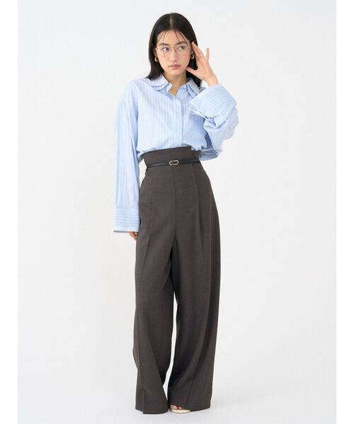 LAGUNAMOON（ラグナムーン） パンツ バイカラーベルトパンツ