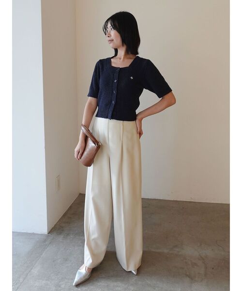 LAGUNAMOON（ラグナムーン） パンツ バイカラーベルトパンツ