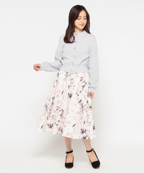 「MISCH MASCH」 ニットカーディガン MEDIUM ライトブルー レディース_画像3