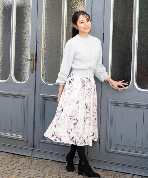 「MISCH MASCH」 ニットカーディガン MEDIUM ライトブルー レディース_画像5