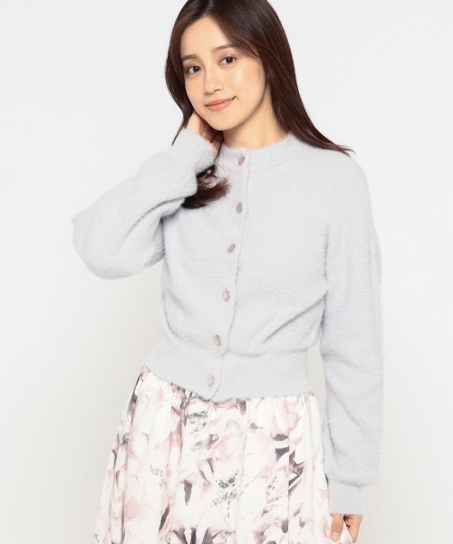 「MISCH MASCH」 ニットカーディガン MEDIUM ライトブルー レディース_画像8