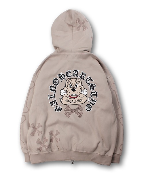 GALFY（ガルフィー） パーカー GALFY-ピカピカ骨骨パーカー メンズ