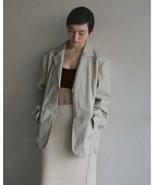 anuke（アンヌーク） ジャケット テーラードジャケット Ecoleather