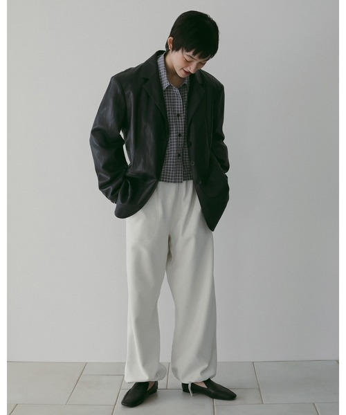 anuke（アンヌーク） ジャケット テーラードジャケット Ecoleather