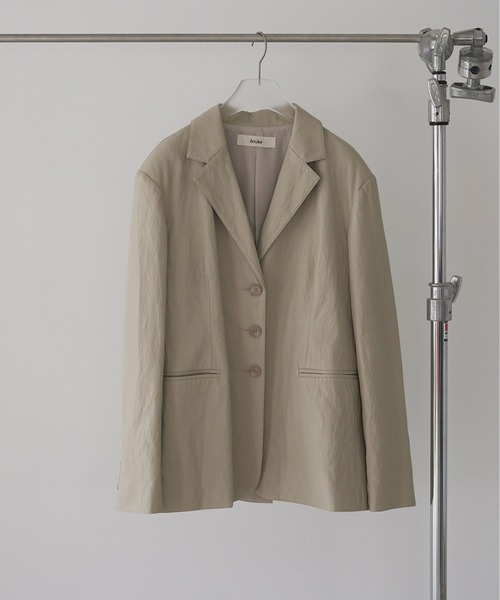 anuke（アンヌーク） ジャケット テーラードジャケット Ecoleather