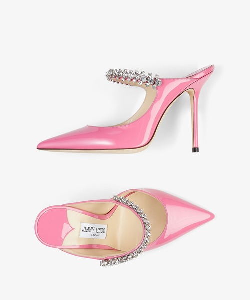 「JIMMY CHOO」 ヒールサンダル 36 ピンク レディース_1