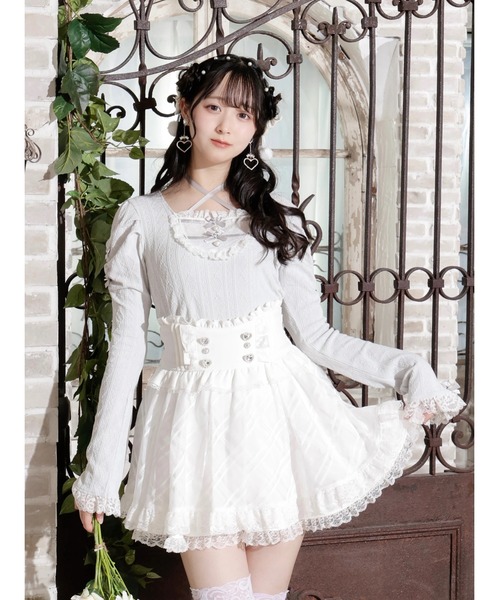 NOEMIE（ノエミー） tシャツ お嬢さんバックレースアップフレア