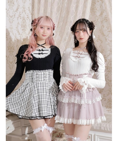 NOEMIE（ノエミー） tシャツ お嬢さんバックレースアップフレア