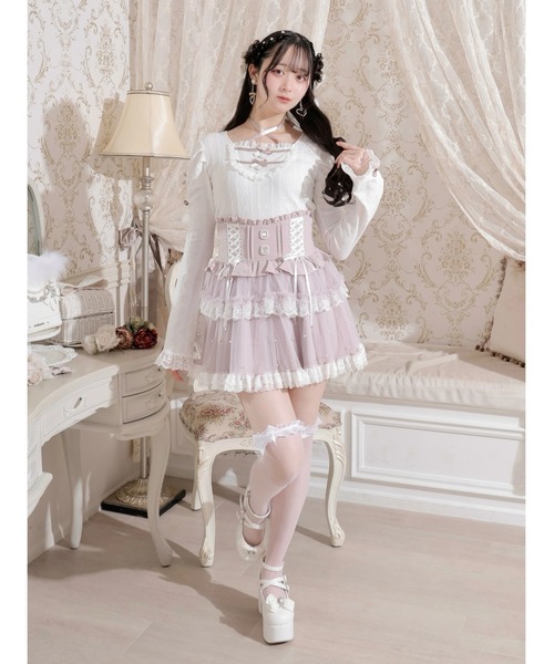 NOEMIE（ノエミー） tシャツ お嬢さんバックレースアップフレア