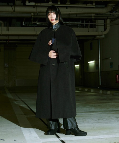 「Ellno Loset」 ステンカラーコート SMALL ブラック系その他 メンズ_画像6