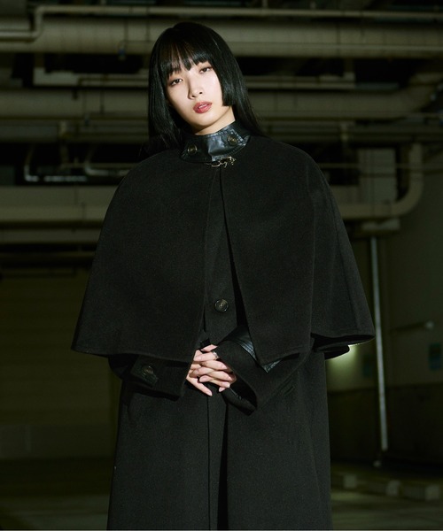 「Ellno Loset」 ステンカラーコート SMALL ブラック系その他 メンズ_画像8