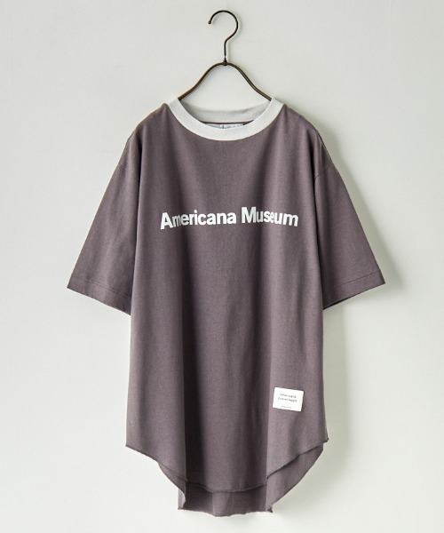 「AMERICANA」 半袖Tシャツ ONE SIZE オフホワイト レディース_画像3