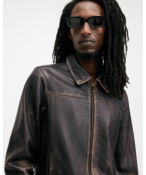ALLSAINTS（オールセインツ） レザージャケット L ブラック メンズ