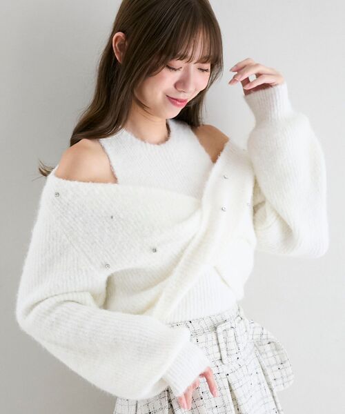 MAJESTIC LEGON（マジェスティックレゴン） ニット セーター オープン