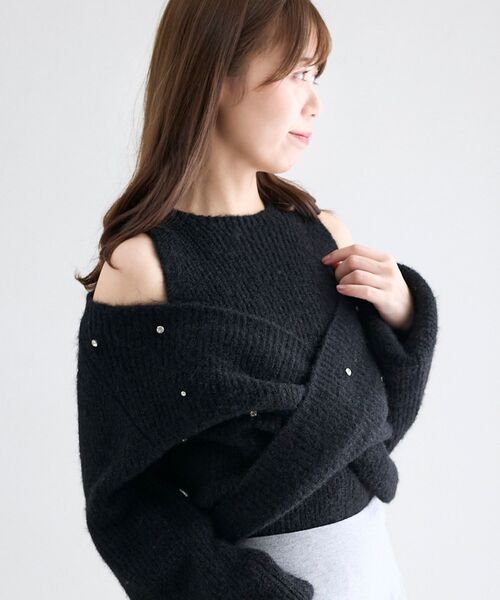 MAJESTIC LEGON（マジェスティックレゴン） ニット セーター オープン