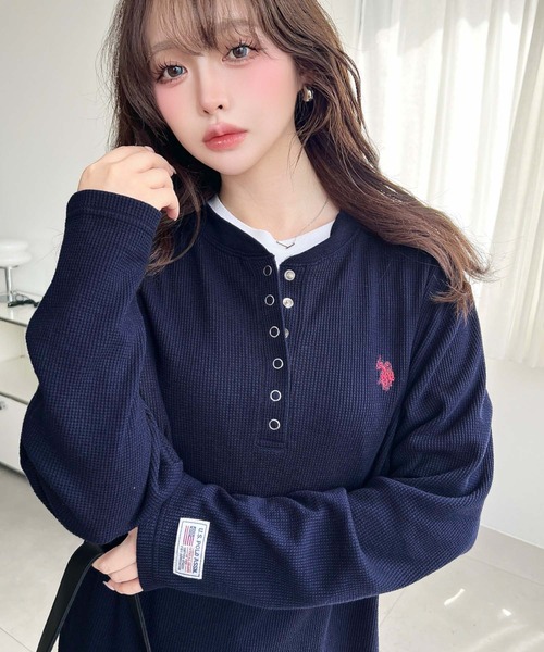 U.S. POLO ASSN.（ユーエスポロアッスン） ヘンリーネック tシャツ