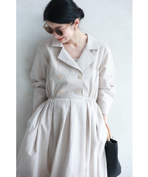 「CAWAII」 長袖ワンピース FREE アイボリー レディース_画像3