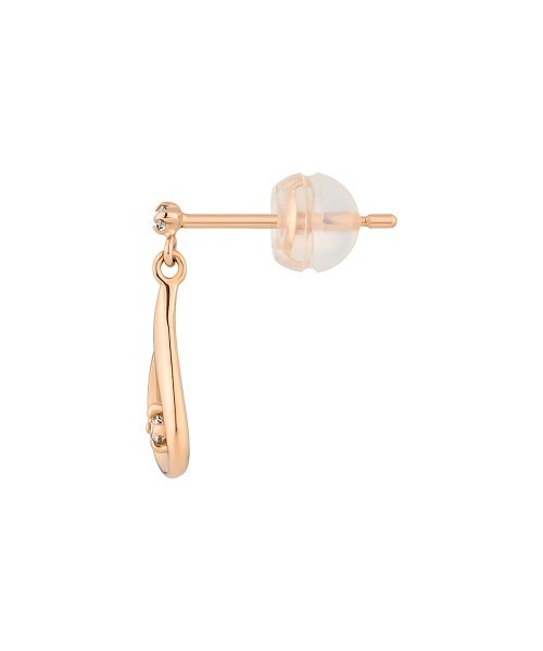4℃（ヨンドシー） ピアス K10ピンクゴールド しずく ピアス レディース