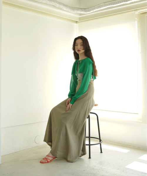 「TINA：JOJUN」 フレアスカート S グリーン レディース_画像5