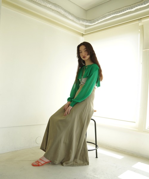 「TINA：JOJUN」 フレアスカート S グリーン レディース_画像7