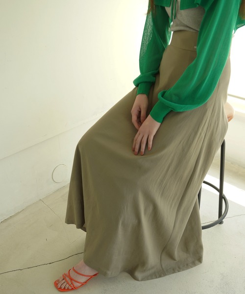 「TINA：JOJUN」 フレアスカート S グリーン レディース_画像9