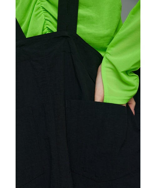 HeRIN.CYE サロペットスカート FREE ブラック レディース : ZOZOTOWN