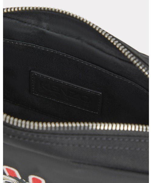 希少モデル✨ KENZO ケンゾー ボディバッグ ショルダーバッグ レザー 黒 KENZO（ケンゾー） KENZO VARSITY Embroidered Hand Bag ショルダー