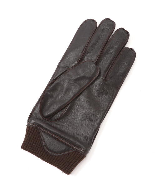 【美品】avirex グローブ　ブラウン　メンズ AVIREX（アヴィレックス） 手袋 LEATHER GLOVES TYPE A-10 / レザー
