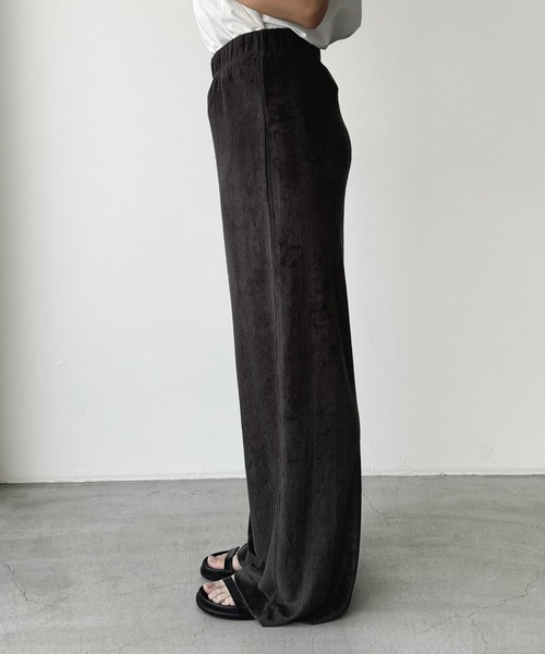 「CANAL JEAN」 イージーパンツ ONE SIZE チャコールグレー レディース_画像7