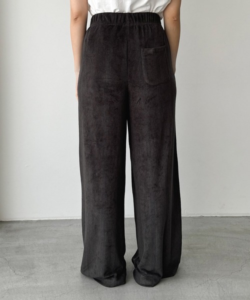 「CANAL JEAN」 イージーパンツ ONE SIZE チャコールグレー レディース_画像8