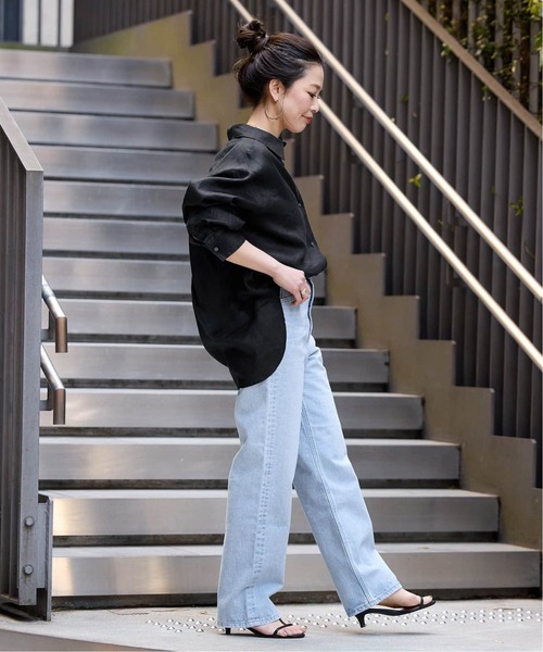 「B.C STOCK」 長袖シャツ FREE アイボリー レディース_画像9