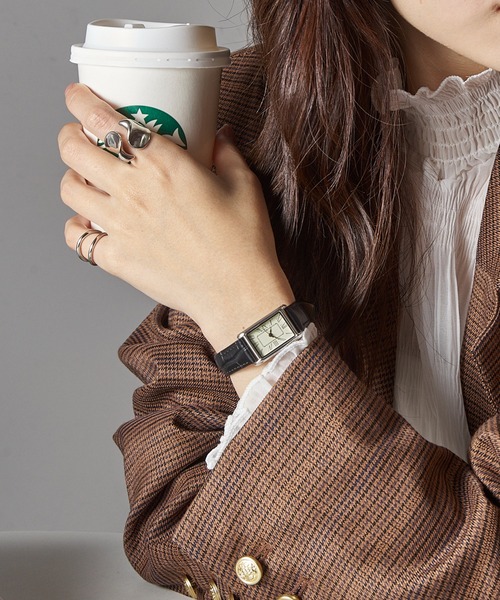 「SETUP7」 アナログ腕時計 FREE ブラック レディース_画像9