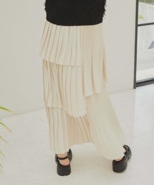 「archives」 フリルスカート MEDIUM アイボリー レディース_画像5