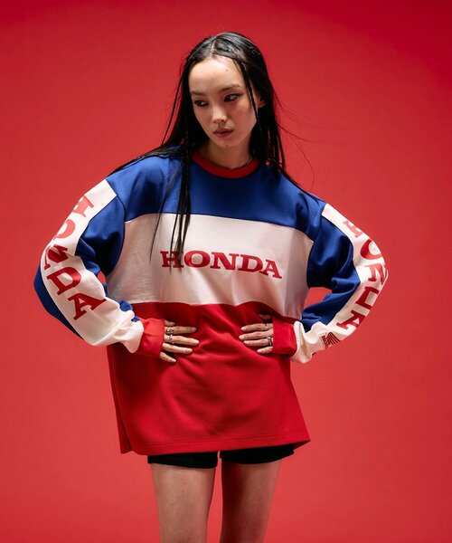 Sourcream（サワークリーム） tシャツ 「HONDA×Sourcream」 BMX LONG