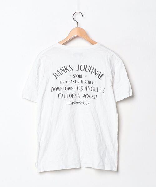 「BANKS」 ワンポイント半袖Tシャツ S ホワイト メンズ_画像2