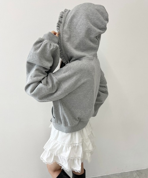 バーバリー フラワープリント LIMITED パーカー グレー バックロゴ×花柄プリント》ZIPパーカー／ゆるカワ抜け感◎ [品番