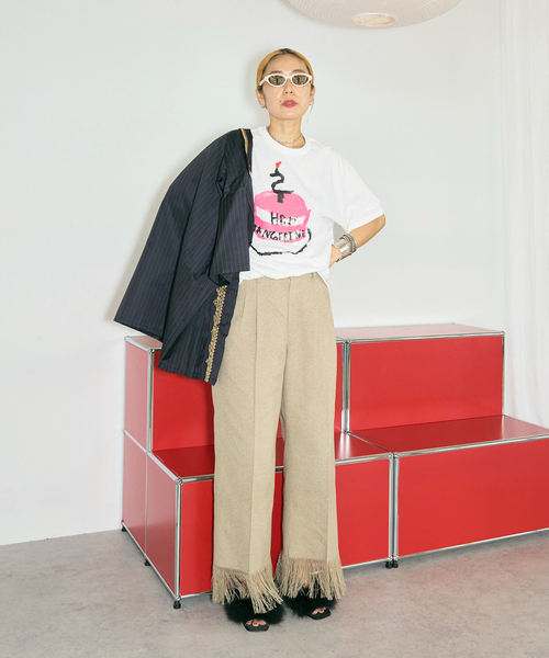 「CITYSHOP」 パンツ 36 ベージュ レディース_画像2