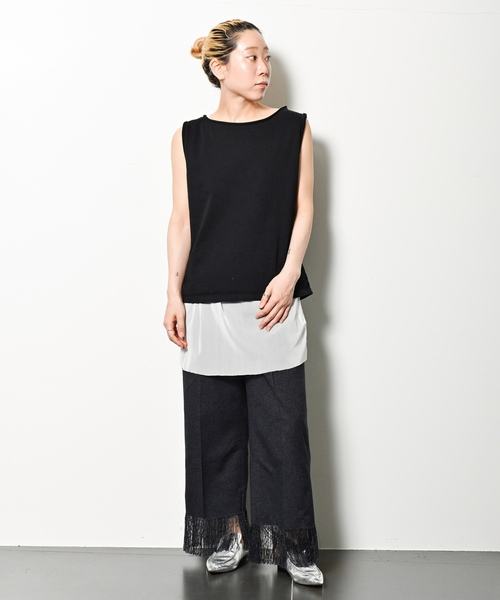 「CITYSHOP」 パンツ 36 ベージュ レディース_画像9