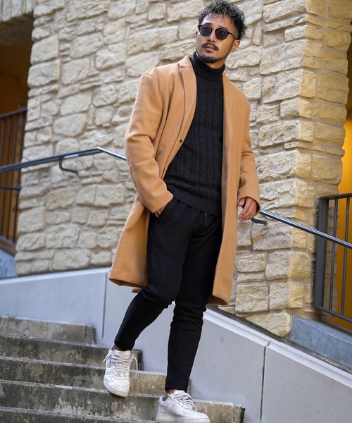 「adamsJUGGLER」 チェスターコート S ベージュ メンズ_画像5