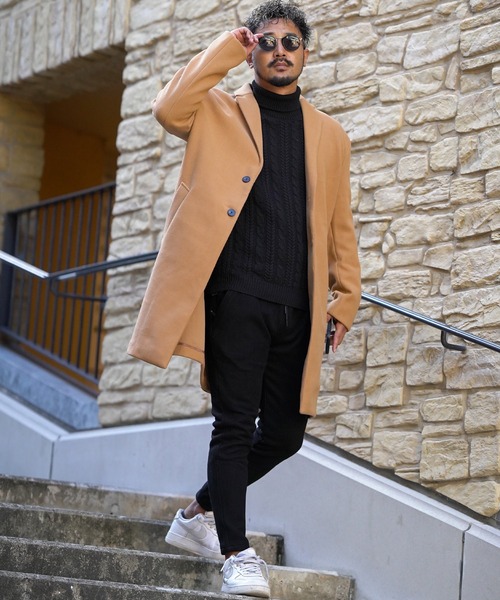 「adamsJUGGLER」 チェスターコート S ベージュ メンズ_画像8