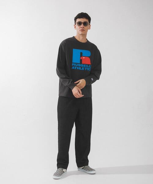 AP STUDIO【RUSSELL ATHLETIC】別注ロングスリーブTシャツ RUSSELL ATHLETIC】別注ロングスリーブTシャツ（Tシャツ/カットソー