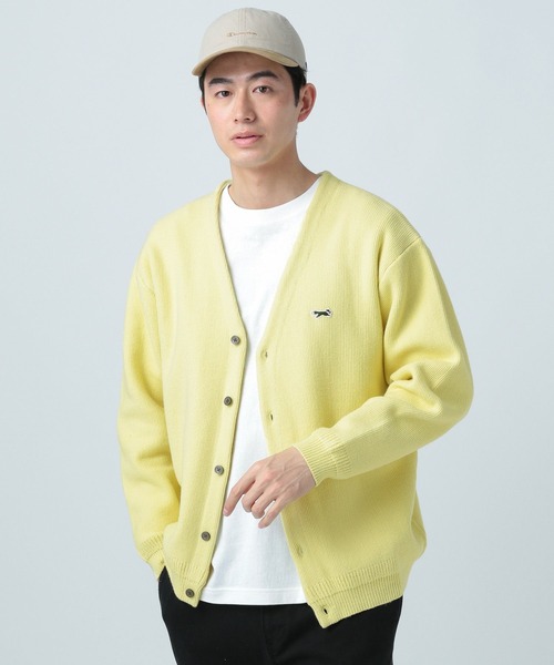 「PENNEYS」 ニットカーディガン LARGE イエロー メンズ_画像8