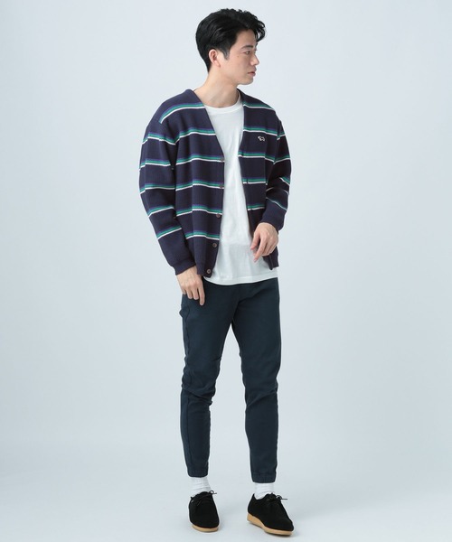 「PENNEYS」 ニットカーディガン LARGE イエロー メンズ_画像9