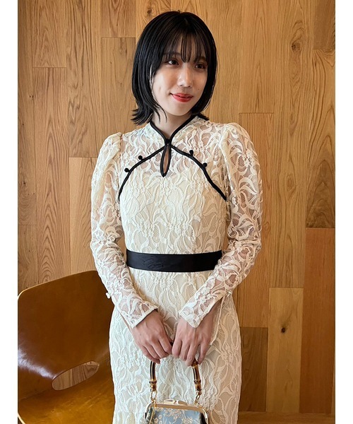 LILY BROWN（リリーブラウン） 長袖ワンピース 0 アイボリー 