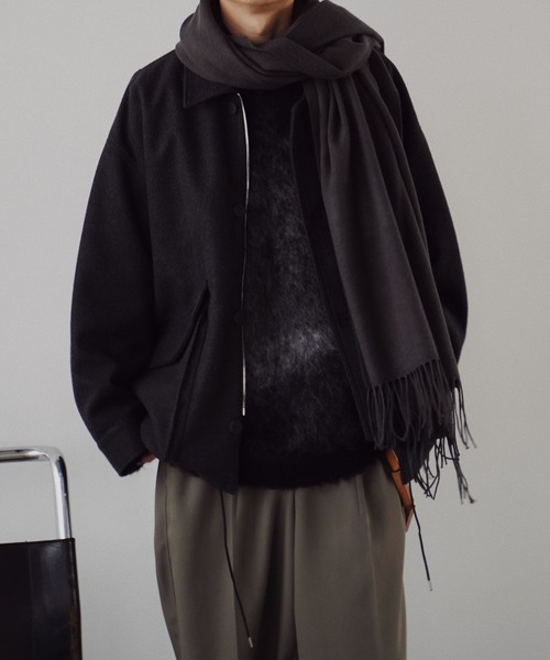 「WYM LIDNM」 長袖ニット L ダークブルー メンズ_画像3